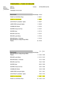 itineraires lycees de beaune