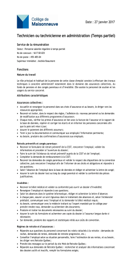 Technicien ou technicienne en administration