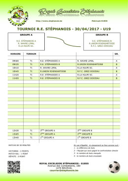 U19 - 30/04/2017