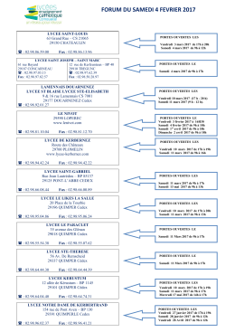 Les formations par établissement