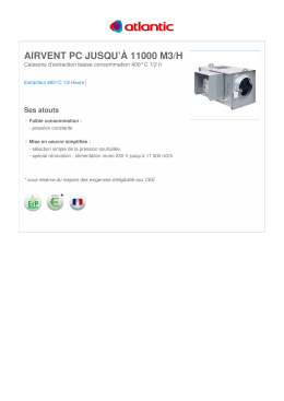 Caissons AIRVENT PC - Atlantic Ventilation