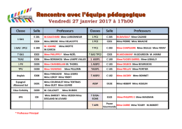 Vendredi 27 janvier 2017 à 17h00