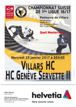 Affiches - HC Villars