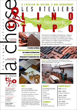 lesateliers - La Chose Typo