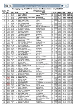 7e Jogging Sup.Ben SMOES Marche-Lez-Ecaussinnes