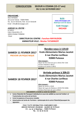 Télécharger la convocation