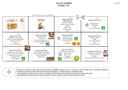 Menu Février 2017 - Ville de Surgères