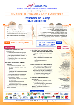 l`essentiel de la paie pour drh et rrh