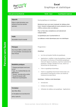 Excel Graphique et statistique