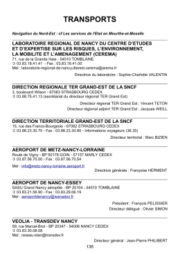 transports - Préfecture de Meurthe-et