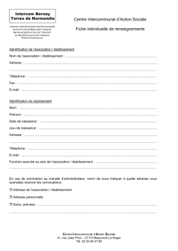 2017-02 - Fiches de renseignements Administrateurs