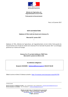 NR MAAF - Minist&egrave;re de l`Agriculture