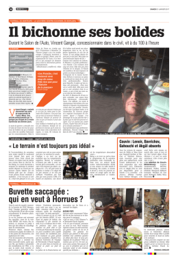 Il bichonne ses bolides