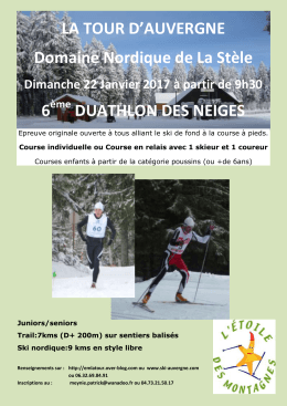 affiche-duathlon - Comit&eacute; d` Auvergne de ski