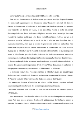 Texte de Aldo Gennaï