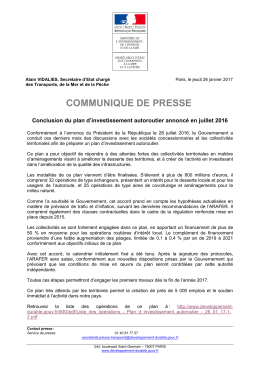 Télécharger le communiqué de presse (PDF