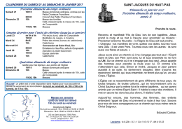 Téléchargez la Feuille d`Information Paroissiale