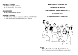Les annonces du 29 janvier 2017