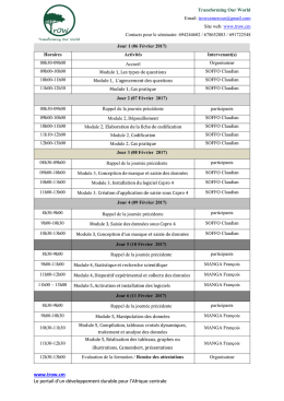 telecharger l`agenda de la formation