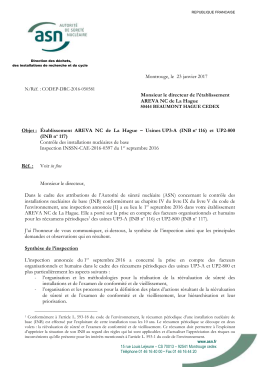 24/01/2017 Lettre de suite d`inspection Facteurs