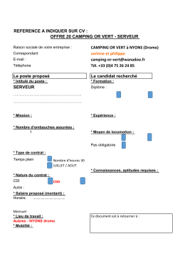 camping or vert - serveur - Ville de Saint-Paul-Trois