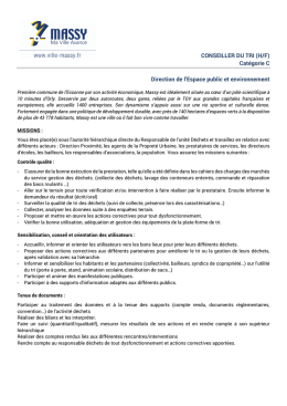 CONSEILLER DU TRI (H/F)