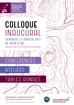 VENDREDI 27 JANVIER 2017 DE 9H30 À 18H