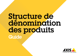 Structure de d&eacute;nomination des produits