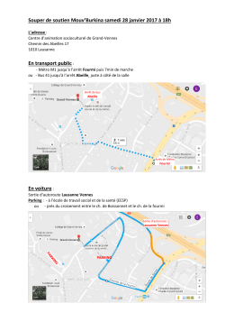 d`indications sur comment vous rendre à notre