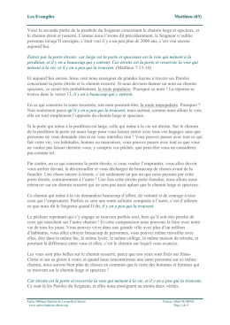 Les Evangiles Matthieu (03)