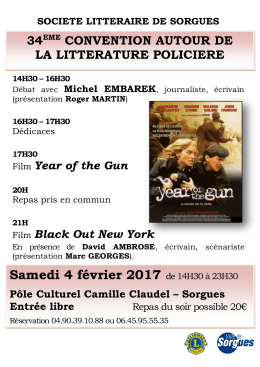 Voir le programme - Le Rayon Du Polar