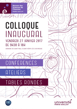 Programme - Colloque inaugural MSH Paris