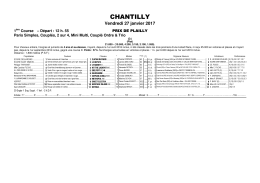 chantilly - Resultat PMU