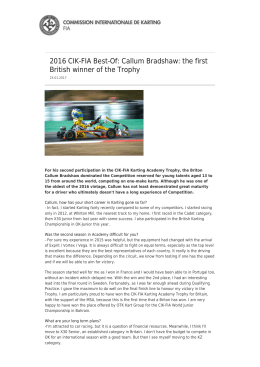 Callum Bradshaw, 1er Britannique vainqueur du