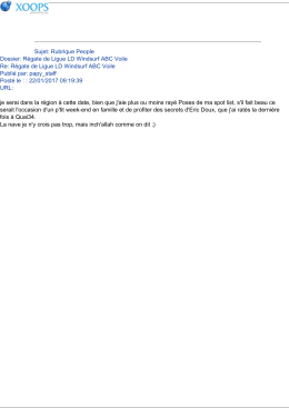 Sujet: Rubrique People