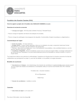 Fondation des Gueules Cass&eacute;es (FGC)