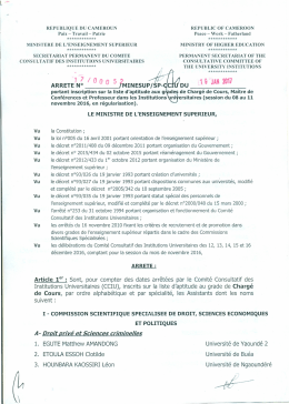 9 =-JAN 2017 - Université de Maroua