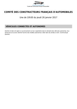 Une de 10h30 du 26 janvier