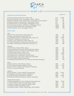 WINE LIST