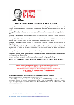 Nous appelons &agrave; la mobilisation de toute la gauche&hellip;