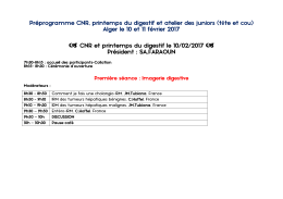 programme disponible