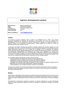 ESPACE_ingénieur développement système SPSS_janvier 2017