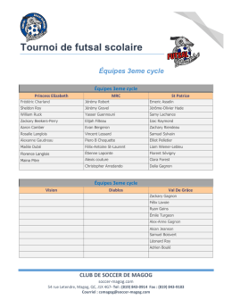 équipe futsal troisieme cycle