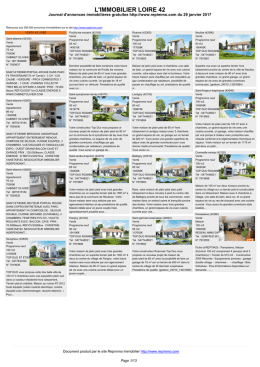 Journal immobilier Loire