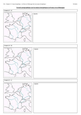 Travail cartographique sur les enjeux énergétiques en France et en