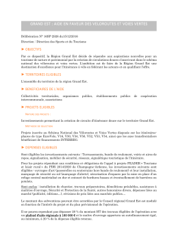 grand est : aide en faveur des veloroutes et