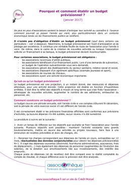 Pourquoi et comment établir un budget prévisionnel ?
