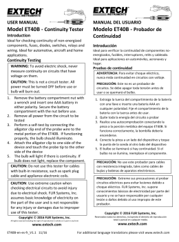 Modelo ET40B - Probador de
