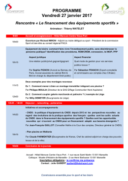 visualiser le programme - Centres Aquatiques Magazine