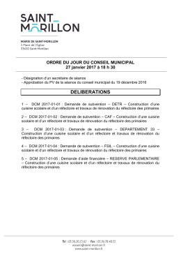 Ordre du jour - Saint